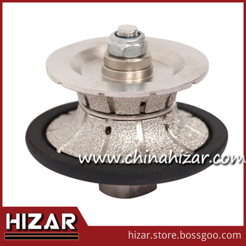 1-1/4" full bullnose vacuum brazed diamond router bit